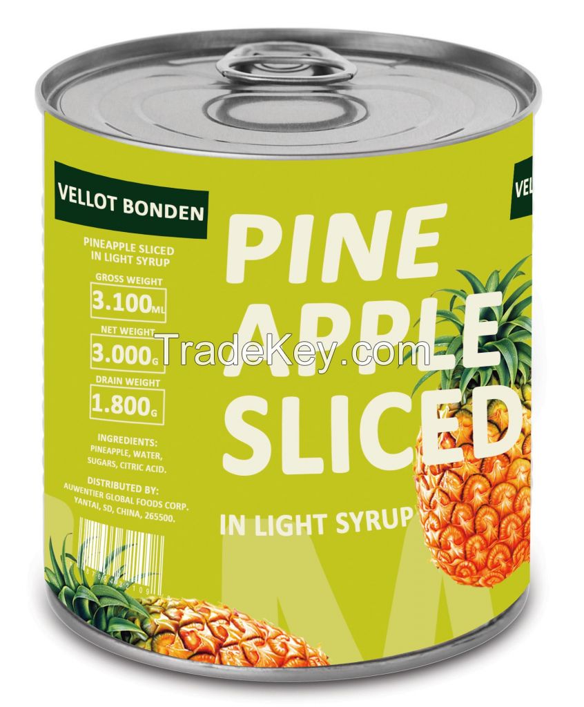 Canned Pineapple in Light Syrup