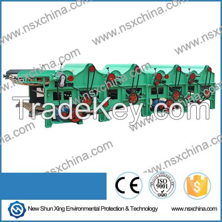 Textile recycling machine