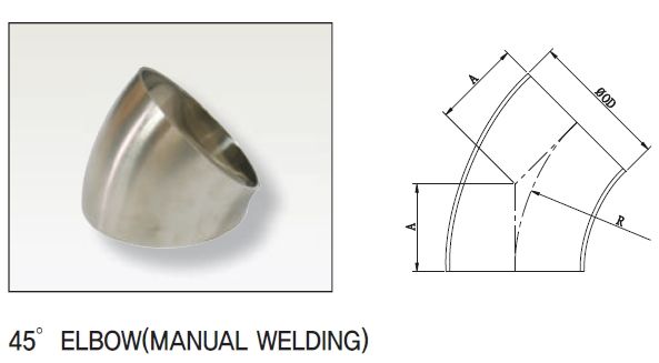 Bend Fittings 45 degree Elbow