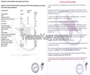 Russian D2 Diesel Oil/Mazut M100