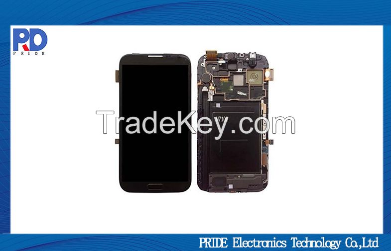 Original LCD Touch Screen Assembly Replacement Parts For Samsung Note 2 N7100