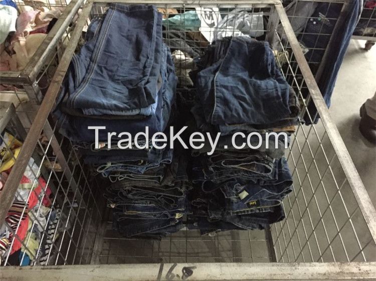 Factory Wholesale Used clothes/Second Hand Jeans/Used Short Pant/3/4 pants/Cargo pants