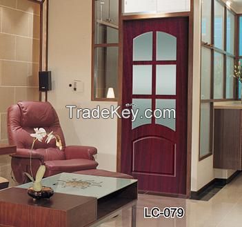 PVC Interior Door With Glasses