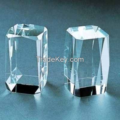 k9 blank glass crystal cube for 3d laser engraving