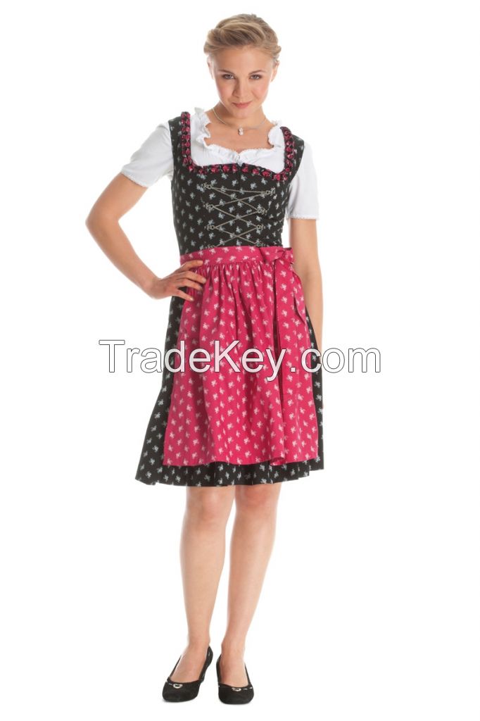 2014 new design bavarian dirndl dress, kinder dirndl dress