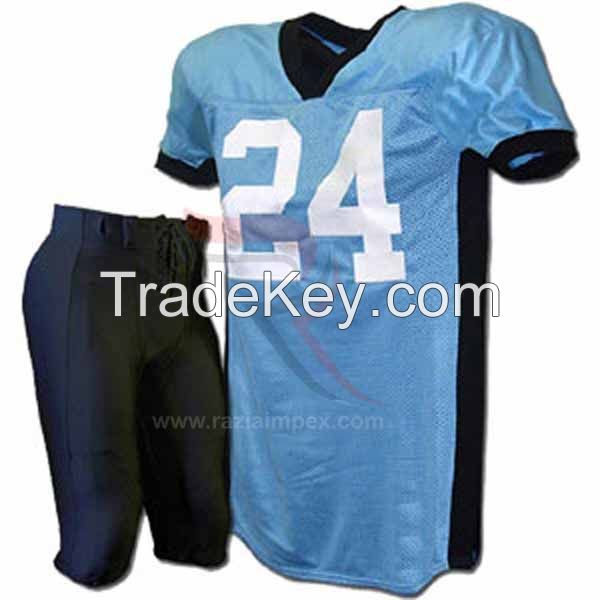 Polyester Spandex Custom Sublimated american football uniform