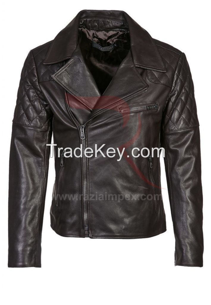 Top Quality New Design Winter Fancy Leather Jacket