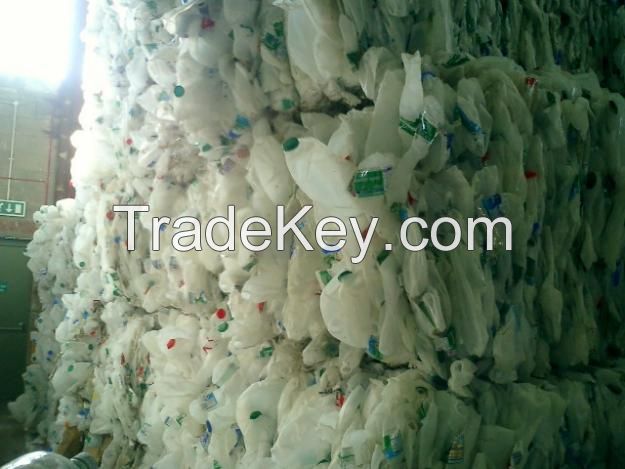 HDPE MILK BOTTLE SCRAP WITH OUT CAP