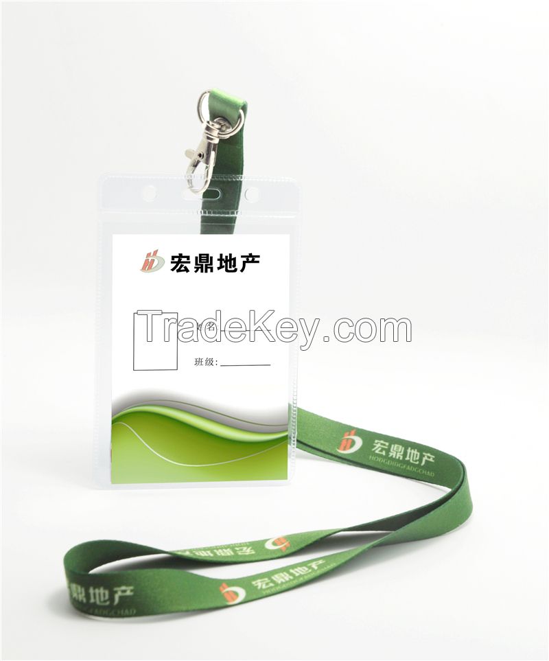 Promotion gift items: id badge lanyards with id cards and card holders(can be personalized)