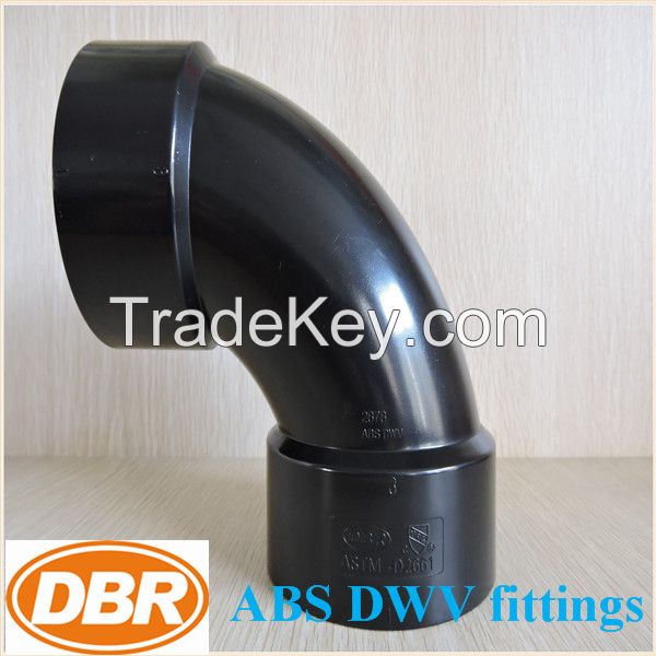 abs dwv pipe fittings 2 inch 90degree elbow