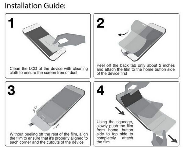 3-Layer Screen Protector for iPhone 6 Screen Guard (SI601)