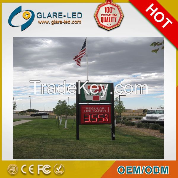 hot sale!!!!! 8inch led gas price sign