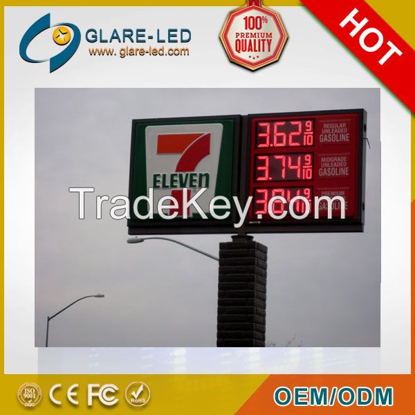 hot sale!!!!! 8inch led gas price sign