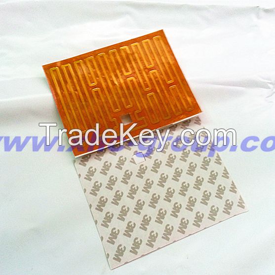 Etching heating film 