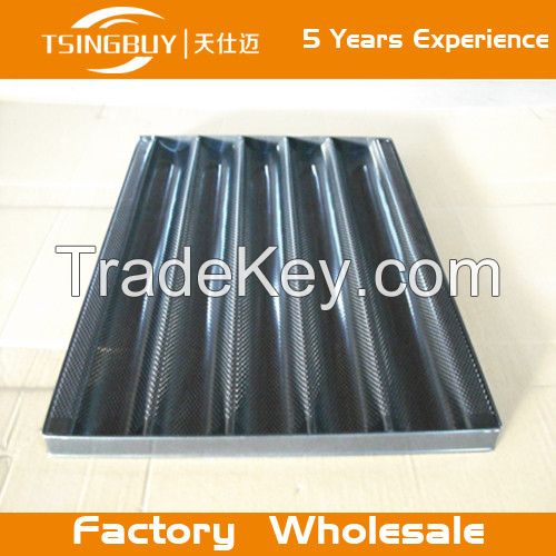 Factory direct wholesale bread baking aluminum sheet/teflon coated baking tray