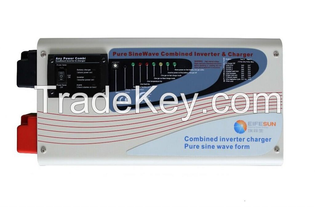 1KW Home Solar Power System DC to AC Power Inverter Pure Sine Wave Inverter with Charger.