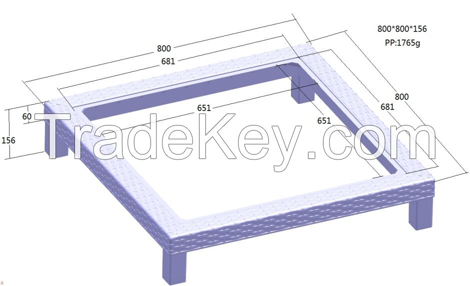 Plastic table mold