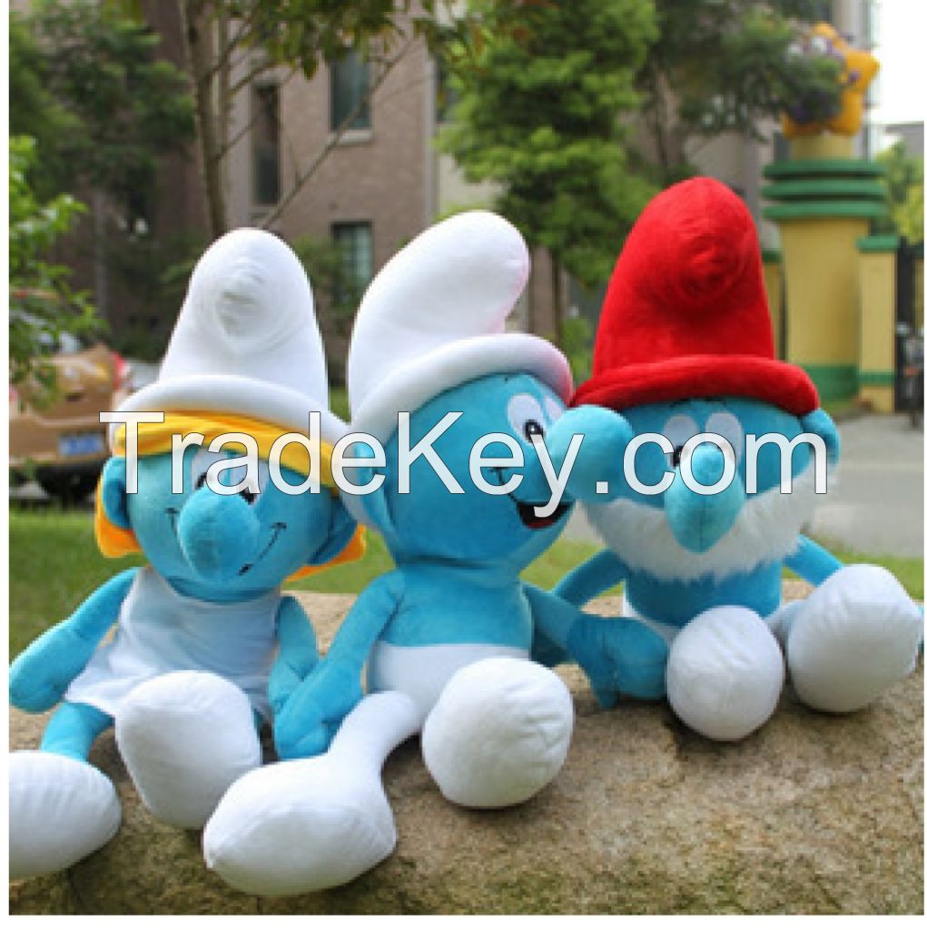 The latest Smurfs family full of plush toys The Smurfs doll gift