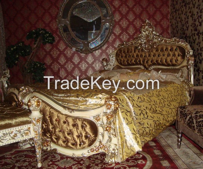 Reproduction Furniture,Classic carved bedroom furniture,carved bedroom furniture