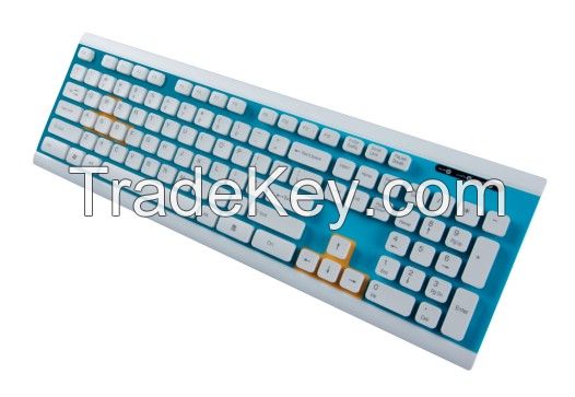 KB-630 Fashion and high quality wired computer keyboard, office business keyboard, support DIY design