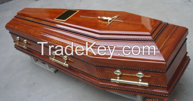 wooden coffin