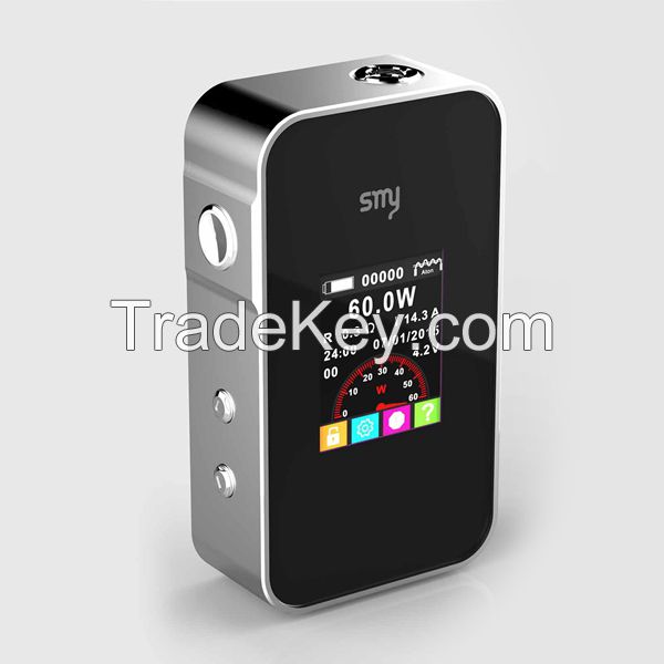 Popular in USA new style ecig 7-60W smy60 box mod with big vapor DHL f