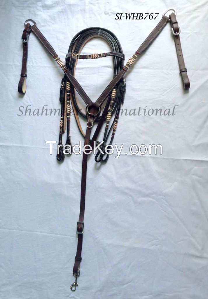 Horse Headstall and Breast Collar Set