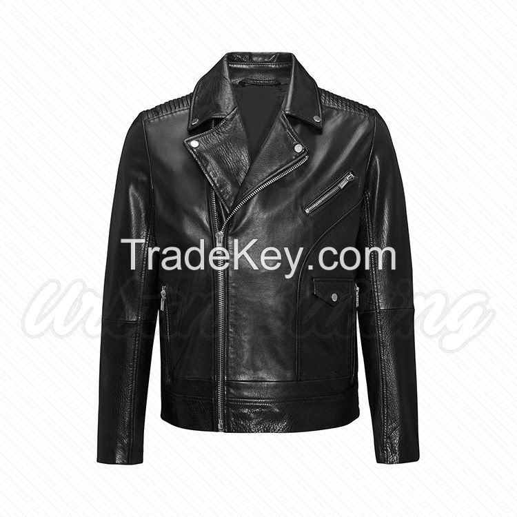 Men Leather Biker Fashion Jacket