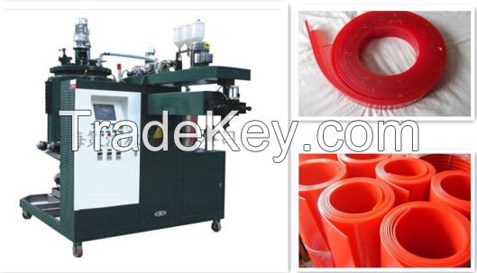 polyurethane sealing strip dumbbell roller tire wheel casting machine