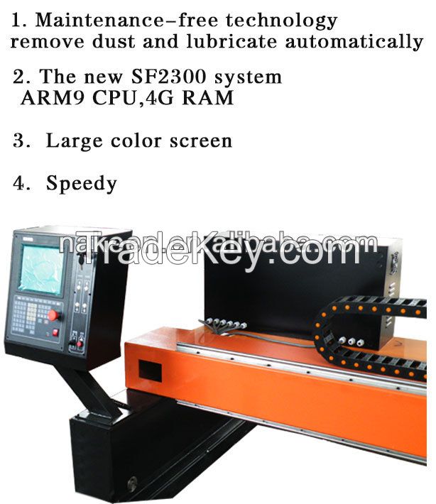 low price plasma gantry cnc cutter/mental cutting machine