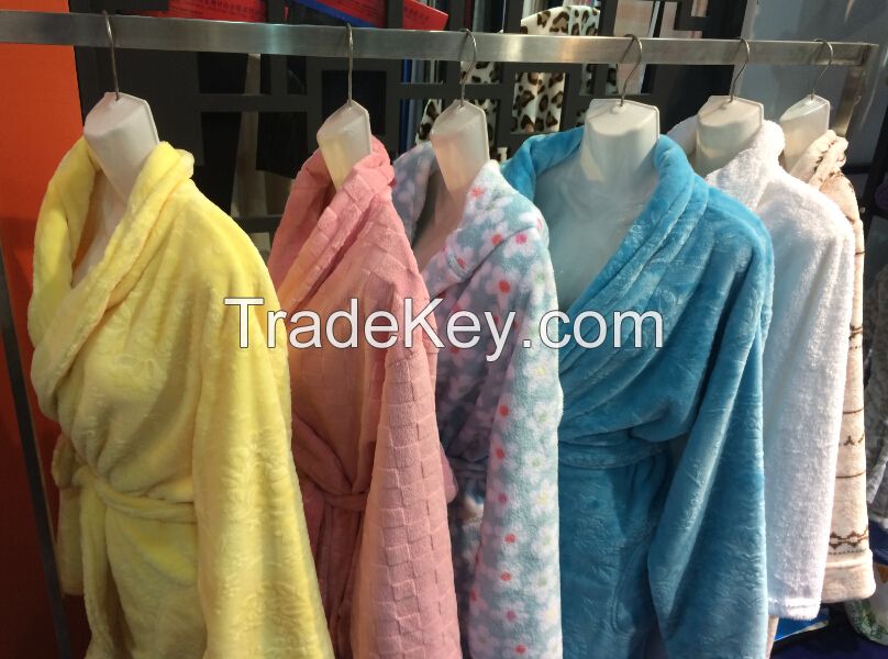 Coral fleece robe