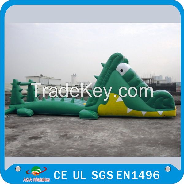 Great Fun Inflatable Crocodile Water Slide for Water Paks