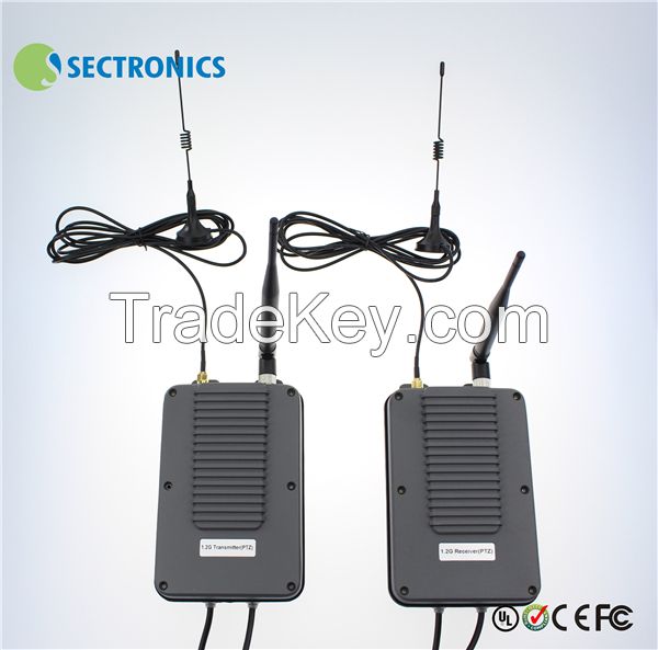 1.2ghz 5Watt 4000 meters outdoor wireless AV transmitter receiver for PTZ