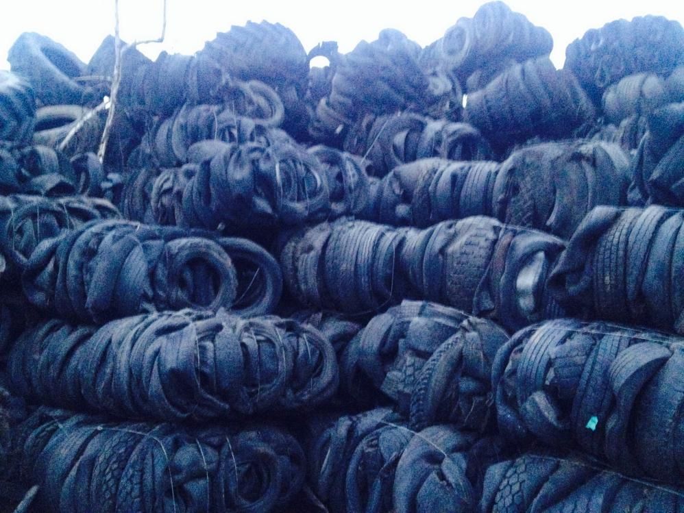 Baled TRUCK tires scrap