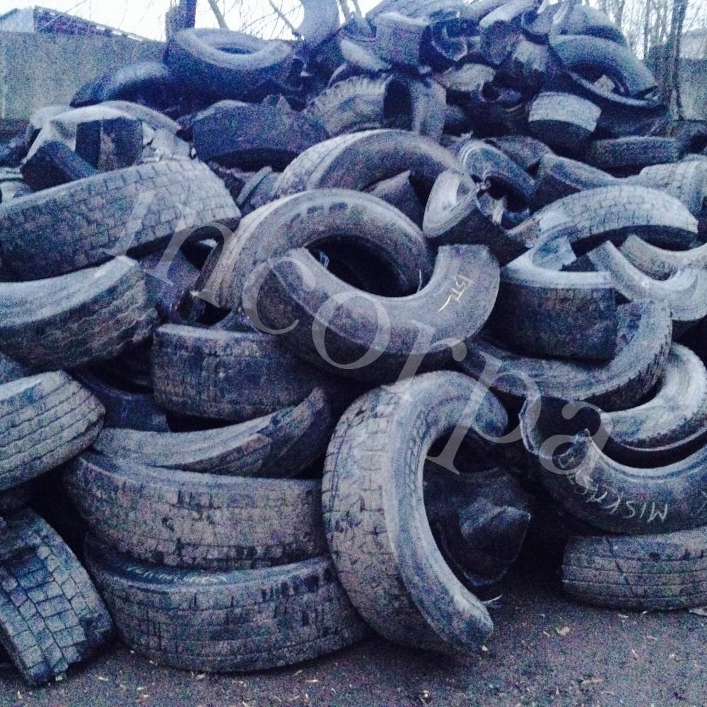 Baled used tires scrap