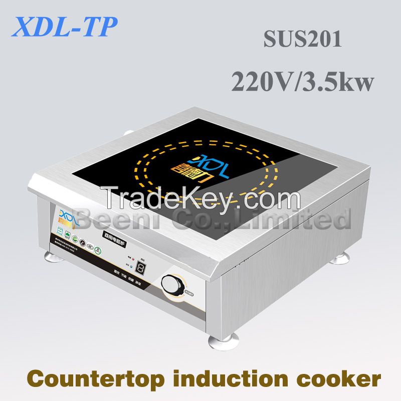   380v/3500w 50HZ hot sale concave commercial induction cooker 