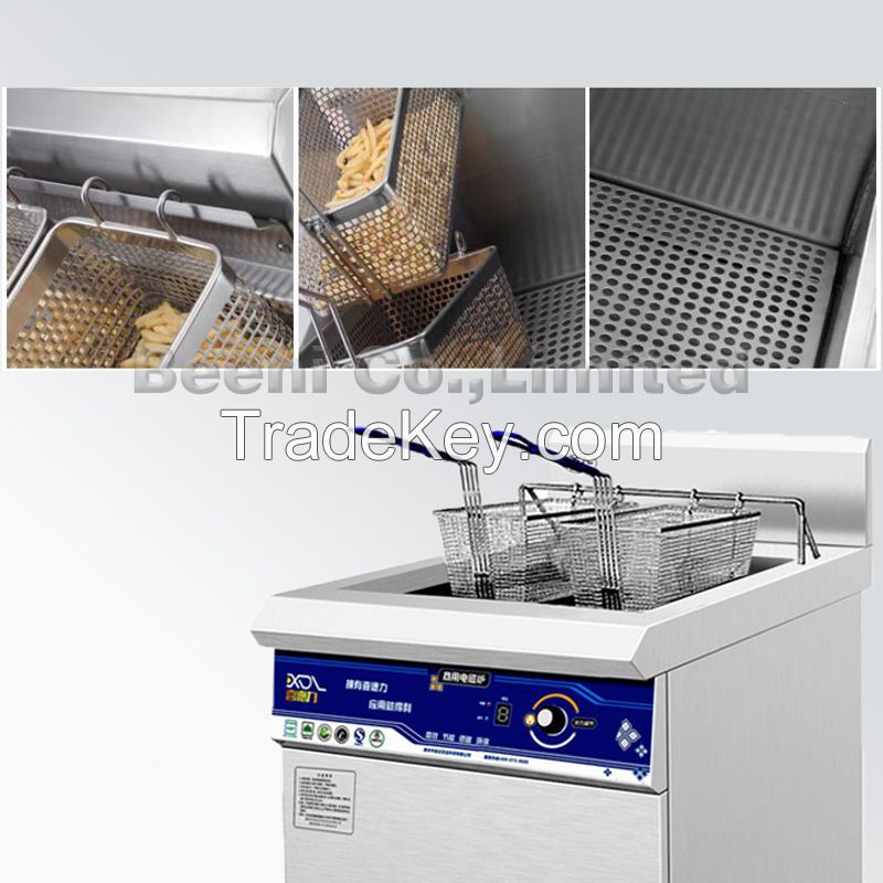 380v 8000W Restaurant grade commercial deep fryer,induction deep fryer