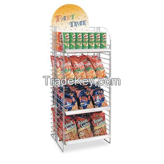 Metal snacks display stand