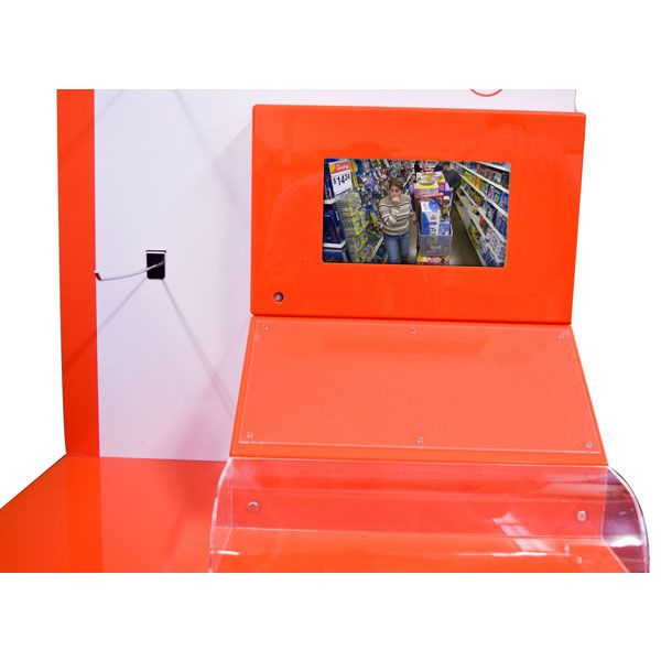 Cosmetic display stand holder with LCD screen