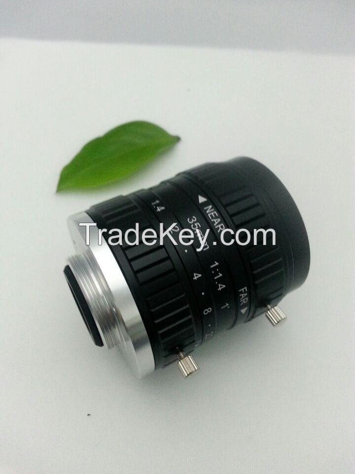 industrial lens C Mount 35mm cctv Lens F1.4 1&#039;&#039; manual iris lens