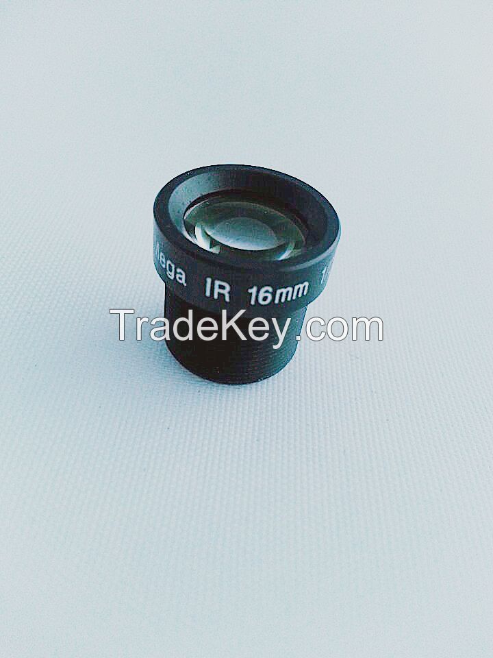 16mm m12 lens brand lens 1/2.5&#039;&#039; 3.0mega pixel F1.6 FIXED IRIS