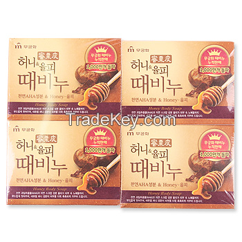 Honey body soap set of 4 pieces