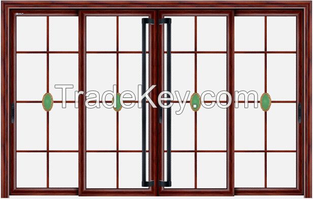 ACG brand European standard high quality aluminium framed sliding glass door