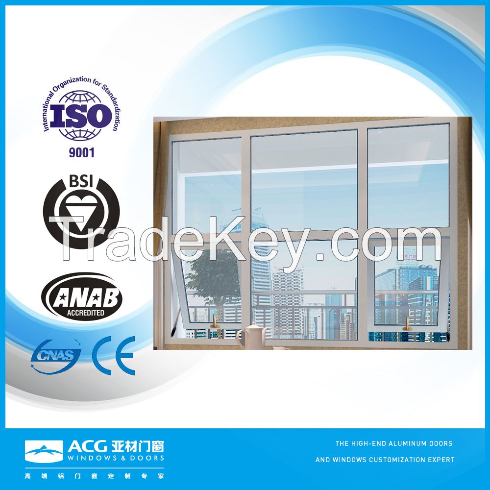 ACG brand high quality aluminium framed glass window