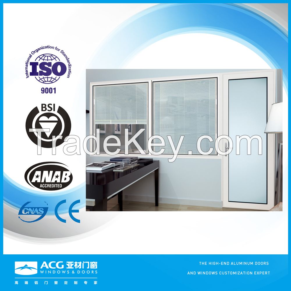 ACG brand high quality aluminium framed glass window