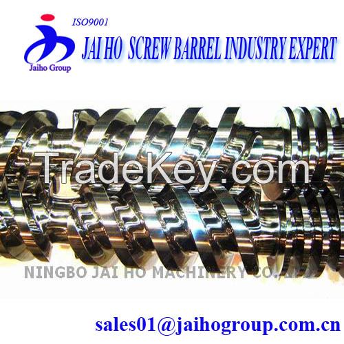 Alloy bimetallic single screw barrel for plastic