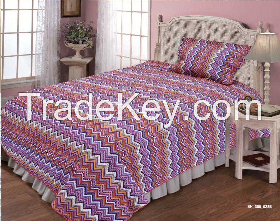 Microfiber polyester quilt/bedding set/bed spread