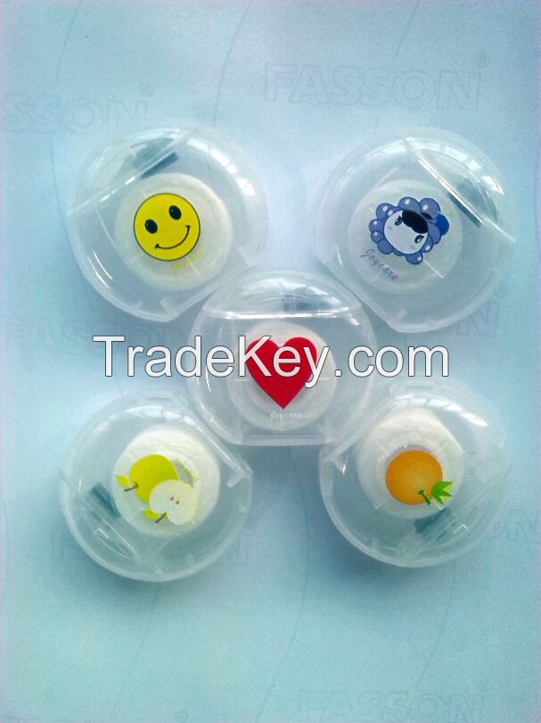 Various shapes, colors and sizes dental floss