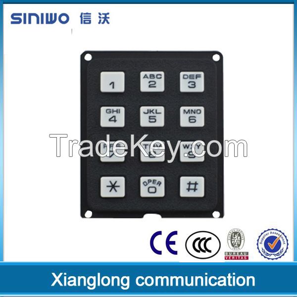 plastic 12 keys numeric keypad door access control keypad