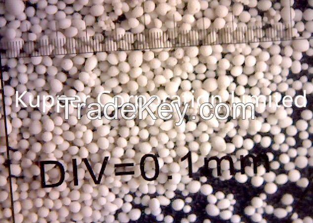 Kupper cerabead(white color) spherical foundry sand